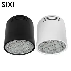 Светодиодный прямая установка светильники 3 W 7 W 9 W 12 W 15 W 18 W белый черный корпус AC85-265V потолочный светильник домашние свет