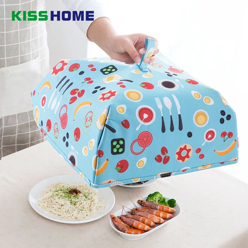 

Foldable Cute Kitchen Insulated Cover Keep Warm Prevent Insect Dust Aluminum Foil Paper Protection Lip For Food Fresh Fruits