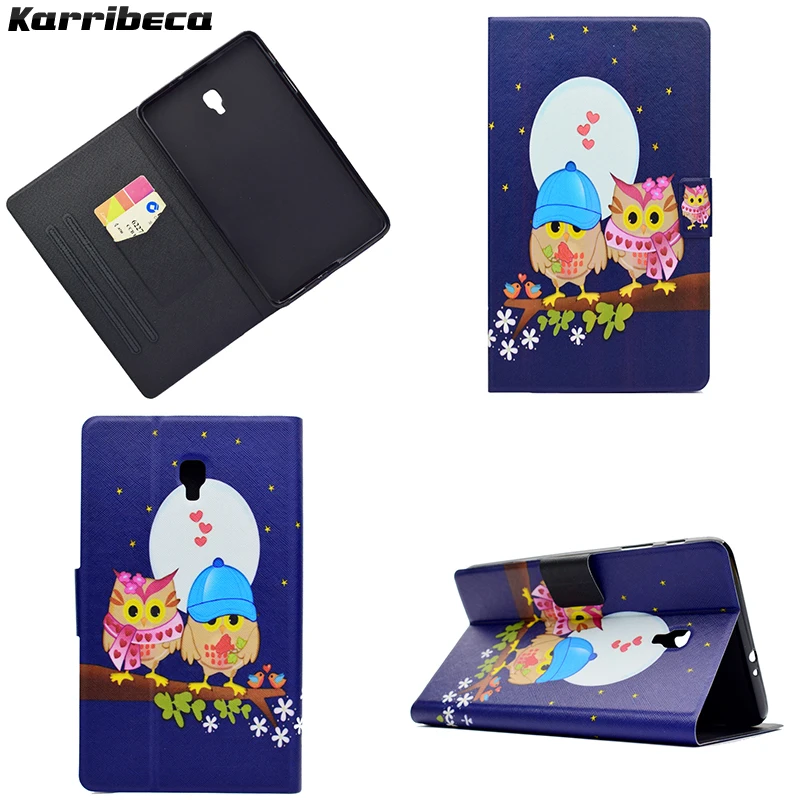 Cartoon Owl fox PU tablet case for Samsung Galaxy Tab A 8.0(2017