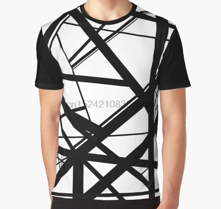 

All Over Print 3D Tshirt Men Funny T Shirt Frankenstein Pattern (Black White) Graphic T-Shirt