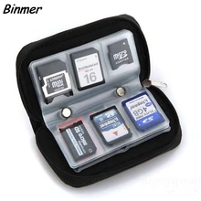 Чехол для переноски карт памяти Micro SD MMC CF с 20 слотами черного цвета