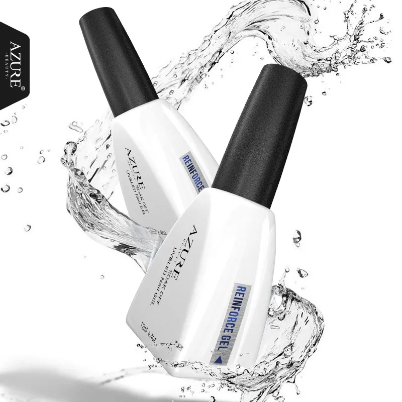 

AZURE BEAUTY 12ML Reinforcement Gel Nail Polish No Wipe Reinforce Gel UV&LED Nail Varnish Nails Art Manicure Hard Cover Top Gel