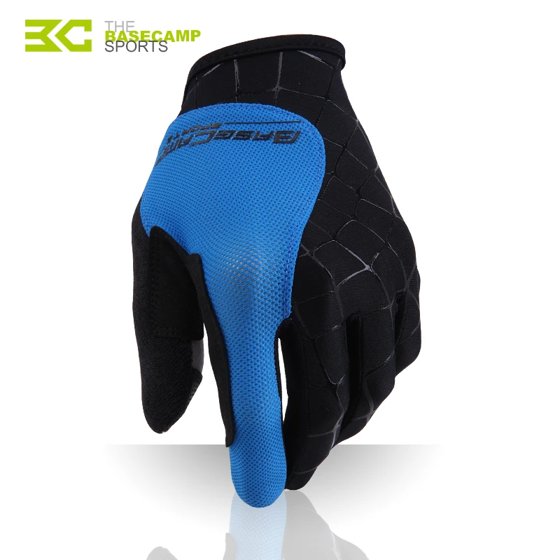 BASECAMP унисекс велосипедные перчатки с сенсорным экраном Нескользящие дышащие велосипедные перчатки с полным пальцем для весны и лета Велосипедное снаряжение
