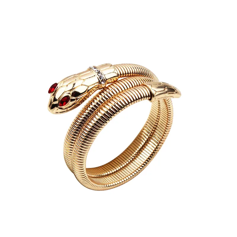 F. J4Z новые женские браслеты, модные браслеты из золотого сплава, браслеты в форме змеи, винтажные Потрясающие Ручные ювелирные изделия