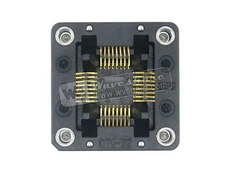 

Parts QFP32 TQFP32 FQFP32 PQFP32 OTQ-32-0.8-02 Enplas IC Test Burn-in Socket Programming Adapter 0.8mm Pitch