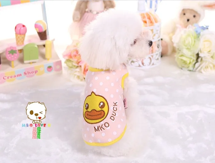 Одежда для маленьких собак Рубашка с рисунком «Собаки» кошек жилетка, одежда для домашних животных для собак и catscartoon с изображением кролика на весну/осенняя одежда xxs, розовый, синий