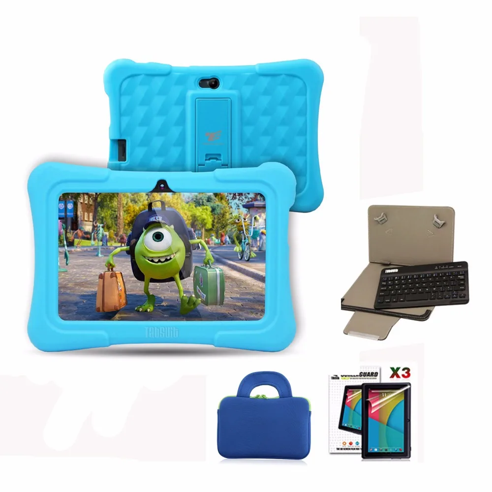 Online Drachen Touch Y88X Plus 7 inch Kinder Tablet Quad Core Android 5.1 + Tablet case + Screen Protector + tastatur für kinder Kid