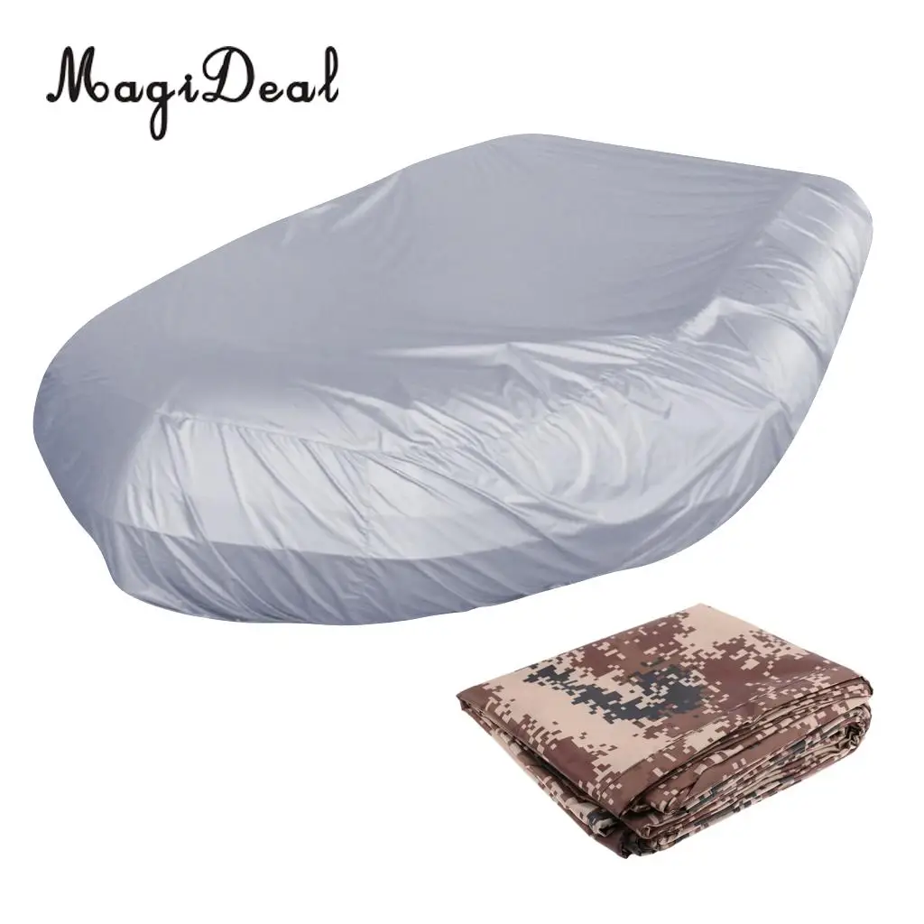 MagiDeal Heavy Duty Waterproof 2.3-4.7m/7.5-15.4ft Inflatable Boat/Dinghy/Tender Cover Storage UV Sun Protection Shield Case