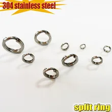 Лучший чистый 304 нержавеющая сталь сплит кольца жесткая приманка 200 шт./лот внимание на большое количество размеров