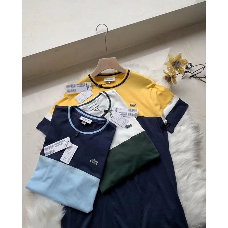 Lacostelegend T Shirt mens classic summer cotton Leisure Blue Short Sleeve Tees Men T shirt comfortable ropa deportiva hombre Lacostelegend T Shirt mens classic summer cotton Leisure Blue Short Sleeve Tees Men T shirt comfortable ropa deportiva hombre