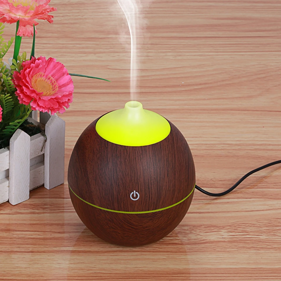 USB 130ML 7LED Air Humidifier Ultrasonic Aroma Essential Oil Cool Mist Diffuser (26)