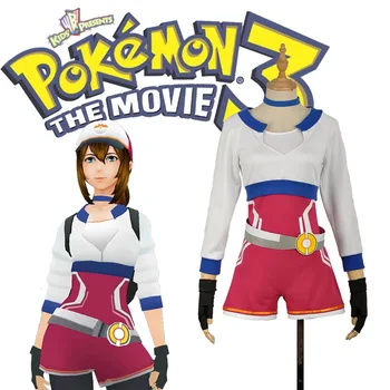 

Mobile Game Pokemon Go BlueTeam Trainer Uniform Cosplay Costume Shorts+Hat+Gloves Halloween Girls Free Shipping Customized New.