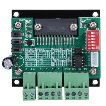 

Walfront 3.5A 10 Steps Adjustable Current Stepper Motor Driver For 430 Stepping Motor Controller