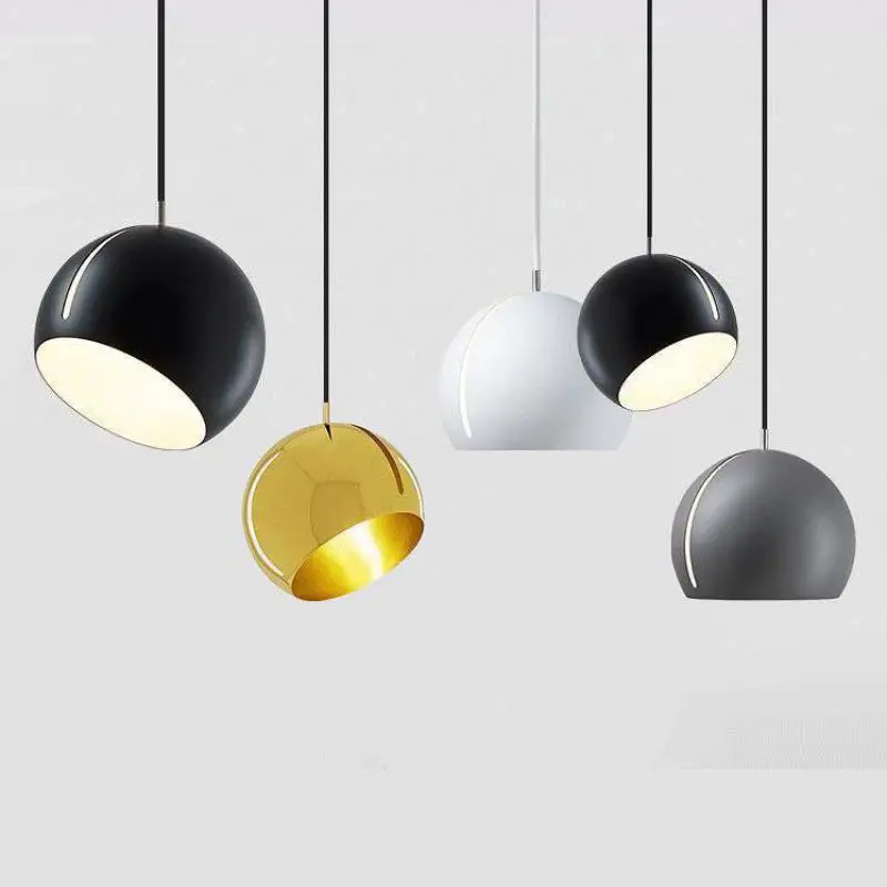 

Nordic Creative Personality Ball Chandelier Modern Simple Single headed Bedside Dining Room Chandelier led Light For Room