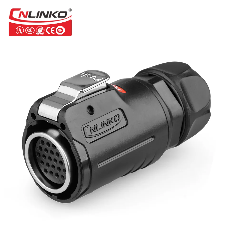Cnlinko M24 Multicore 5A AC DC панель питания адаптер 24 Pin IP67 мужской и женский Электрический