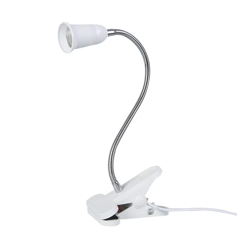 360 Degrees Flexible Lamp Holder Clip E27 Base With On off Switch Feet Plugs Night Light