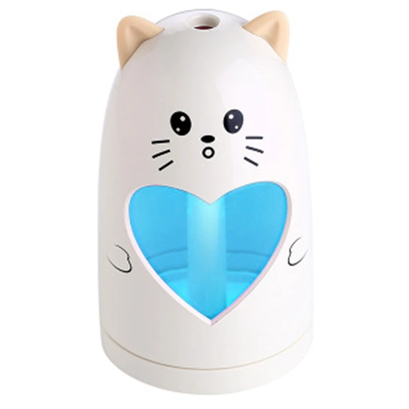 

Mini Usb Cute Air Humidifier Silent Ultrasonic Diffuser Colorful Led Light For Home Office Car