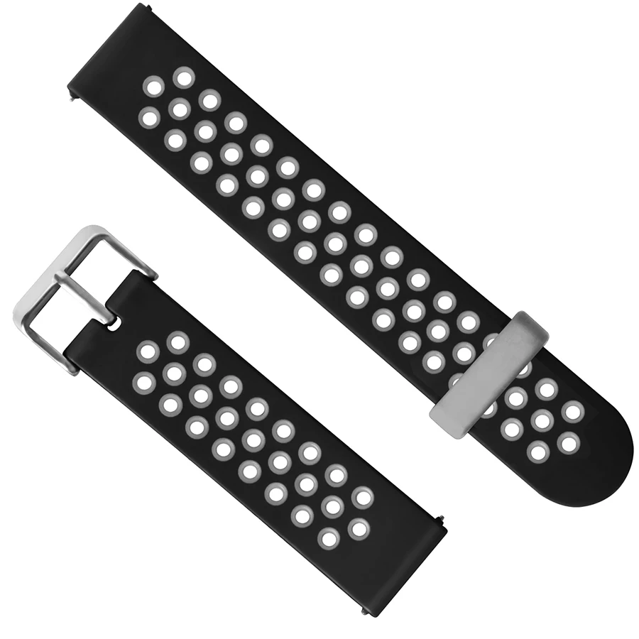 Ремешок силиконовый для часов Amazfit GTR браслет Huami Stratos 3 2 2S Pace GTS Bip S U 47 мм 42 22/20