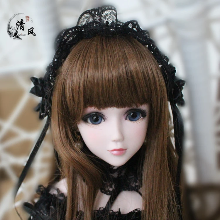 Полный комплект высокое качество 1/3 bjd Девушка 60 см ПВХ кукла парик одежда все