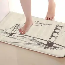 Мостик Стиль Коврик для ванной комнаты, смешной Противоскользящий коврик для ванной, занавески для душа s аксессуары, соответствующие вашей душевой занавеске