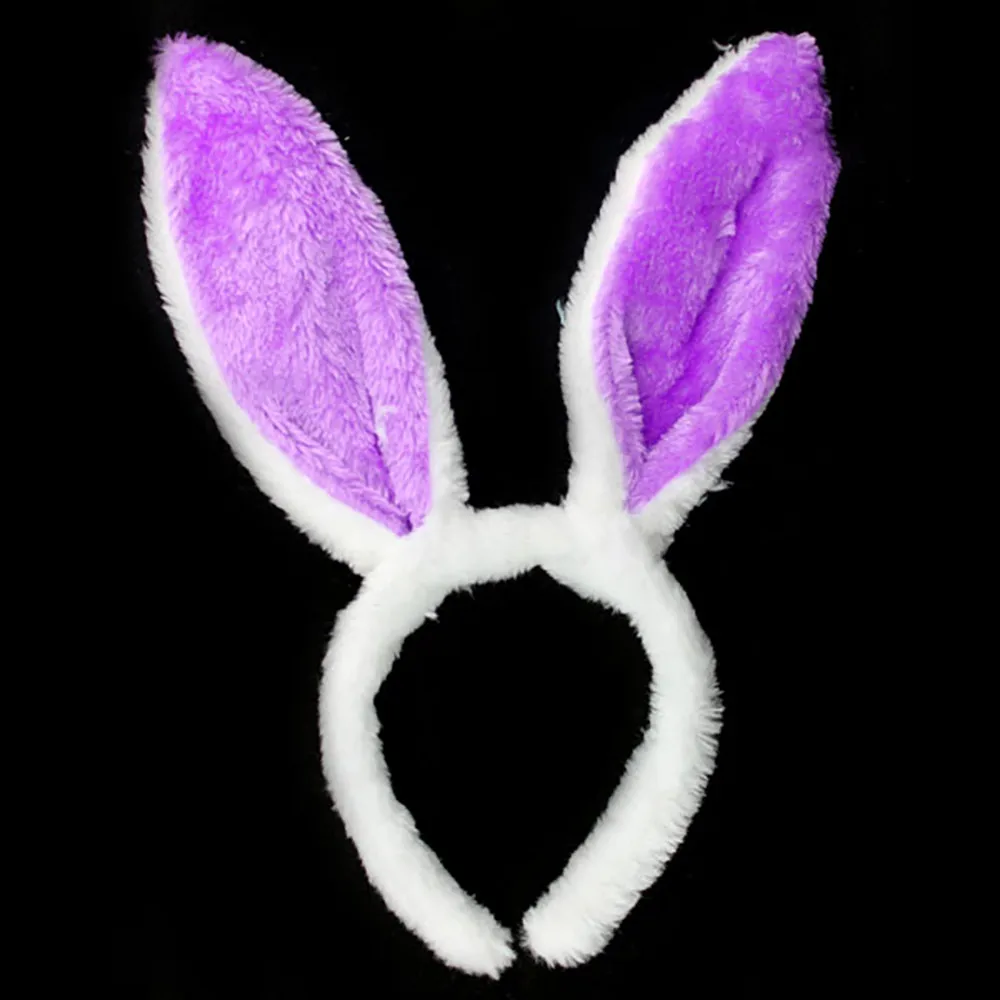 Мохнатое кроличье ушко милый костюм праздничный обруч сексуальные женские повязки на голову кроличьи уши заколка для волос лента аксессуары для волос