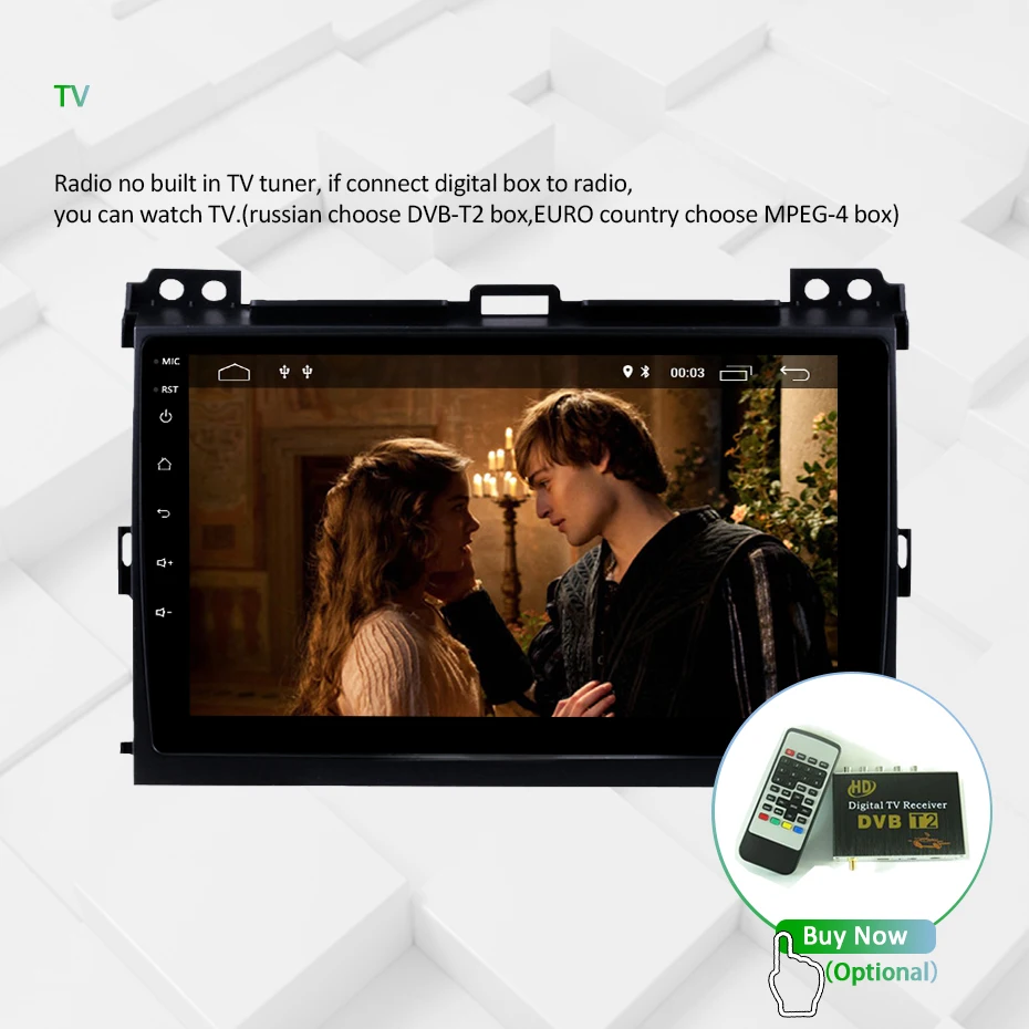 Discount Android 9.0 DSP IPS 4G 64G Auto GPS Radio for Toyota LAND CRUISER Prado 120 Lexus GX470 2003-2009 Multimedia 2.5D Screen No DVD 30
