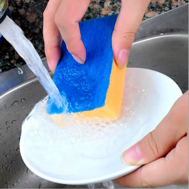 10pcs melamine high density sponge various colors of magic kitchen clean hands cleaning kitchen bathroom cleaning products 1