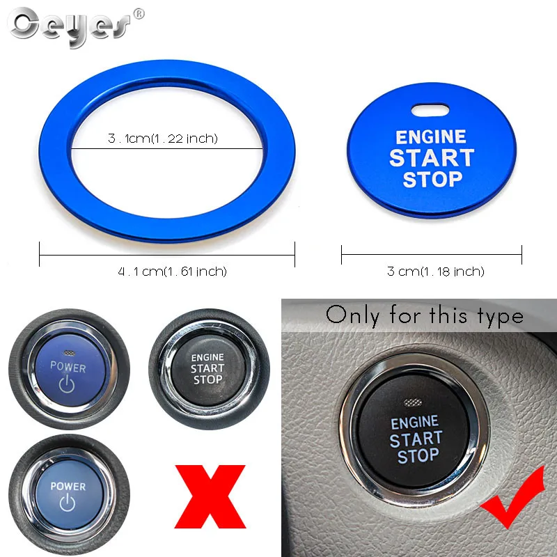 Car Start Engine Button Key Ring for TOYOTA (22)