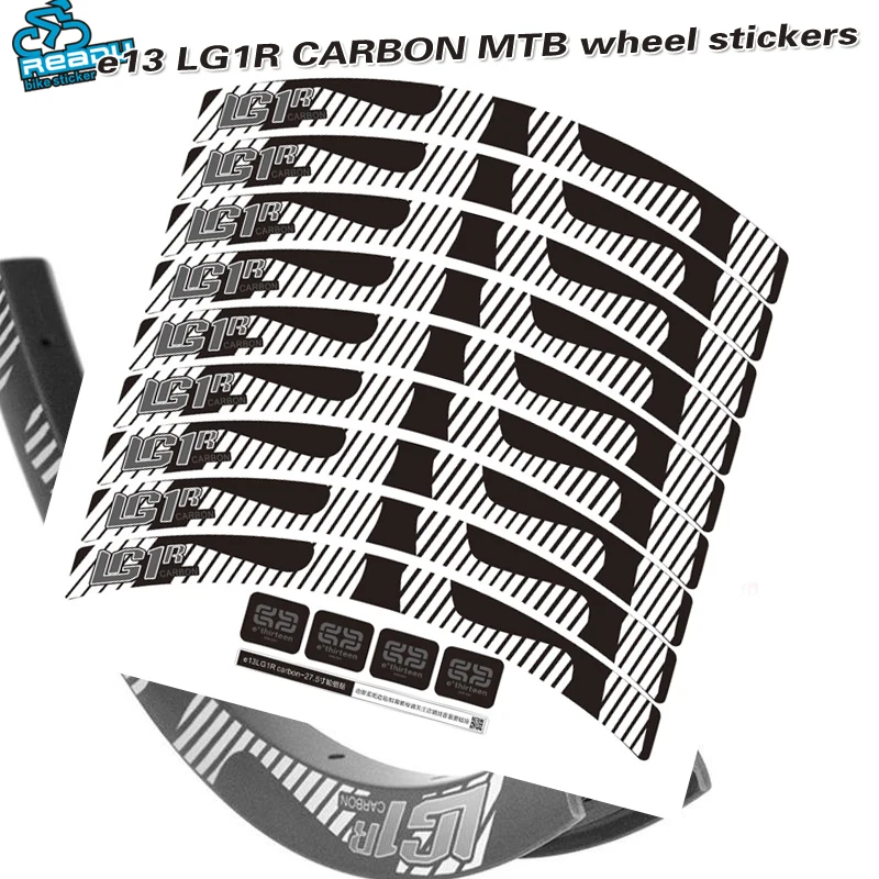 

Applicable e13 LG1R CARBON Mountain bike wheel stickers Mountain wheel set Sticker decal Modify color for two wheel stickers
