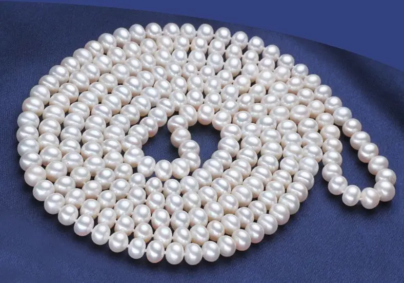 

elegant natural 8-9mm south seas white pearl necklace 24inch