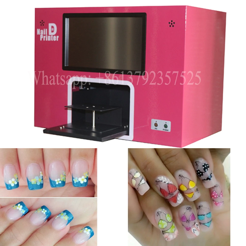 New upgraded 2 years warranty digital screen nail printer 2 cartridges and polishes freely