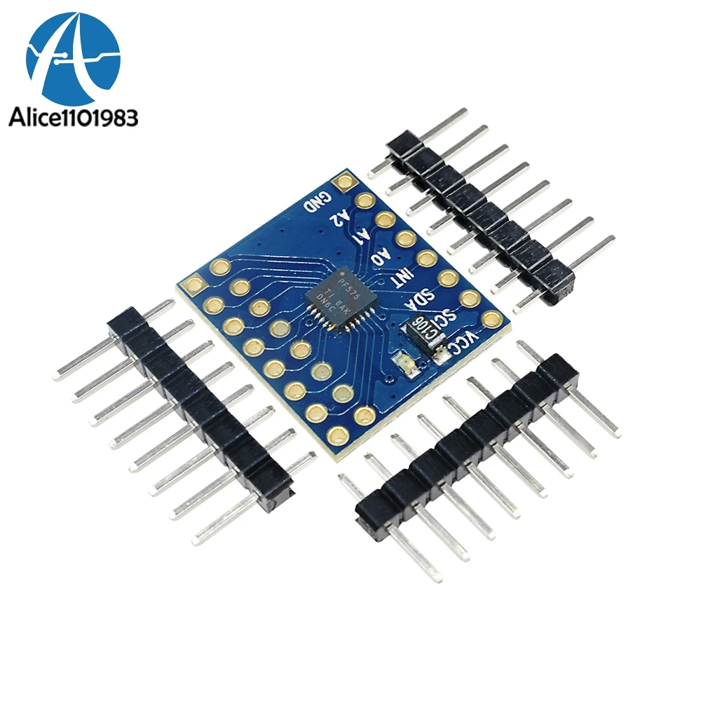 

IIC I2C 2IO Extension Shield Board Module PCF8575 To 16 I/O Ports 400KHz I2C Bus For Arduino DC 2.5V-5V Modules