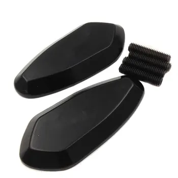 

Motorcycle Aluminum Black Mirror Block Off base Plates For Yamaha YZF-R6 1999-2007