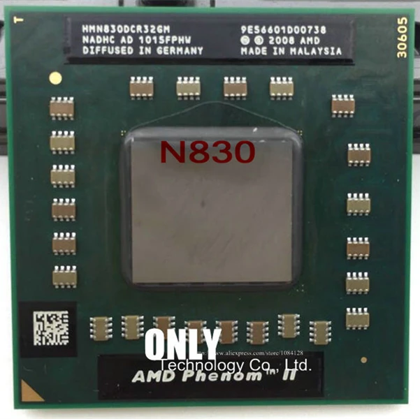

AMD phenom N830 CPU HMN830DCR32GM Socket S1 (S1g4) 2.1G processor for laptop notebook triple core