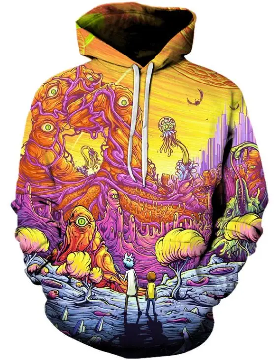 Rick Et marty, худи, 3D, унисекс, Свитшот-худи, Marque A Capuche Comique, Повседневный, De Mode A Capuchon, Pull, Прямая поставка, уличная одежда - Цвет: LMWY-138