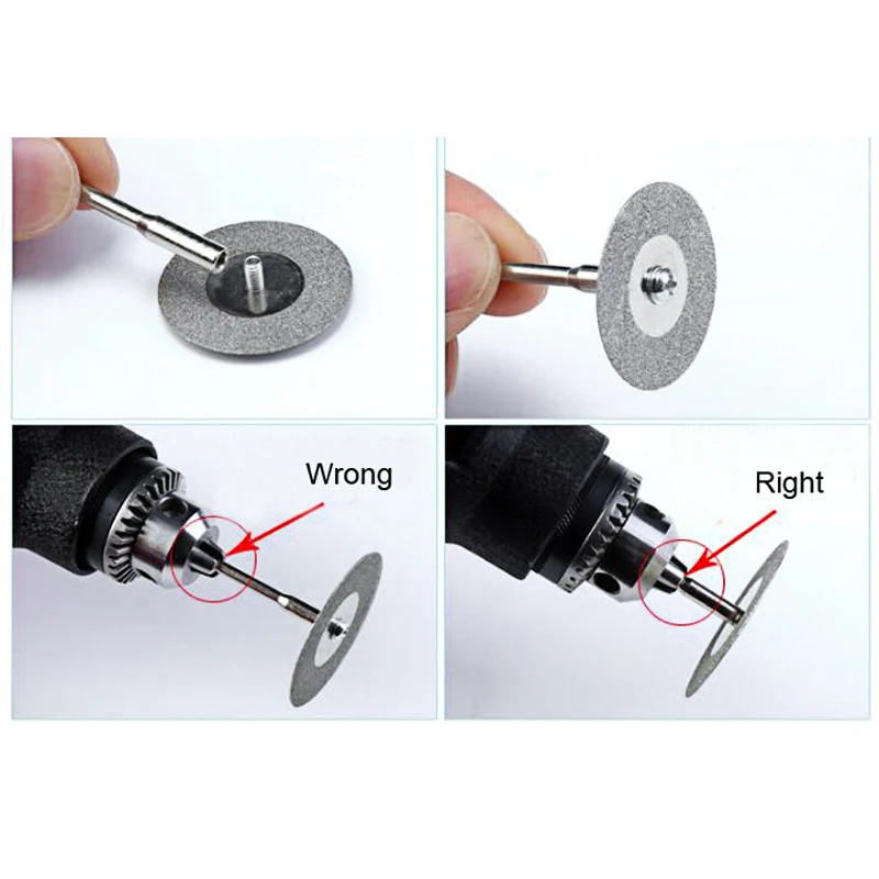 For Dremel Accessories Rotary Tools 30Pcs Diamond Burs 12Pcs Diamond Saw Blades Mini Cutting Discs Drill Bits For Dremel Tool