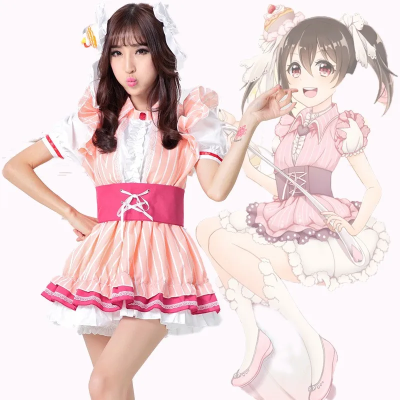 

Kawaii Love Live Ze Nicole Rabbits Cosplay Costumes Lolita Princess Dress For Girls Cute Party Dress Vestido