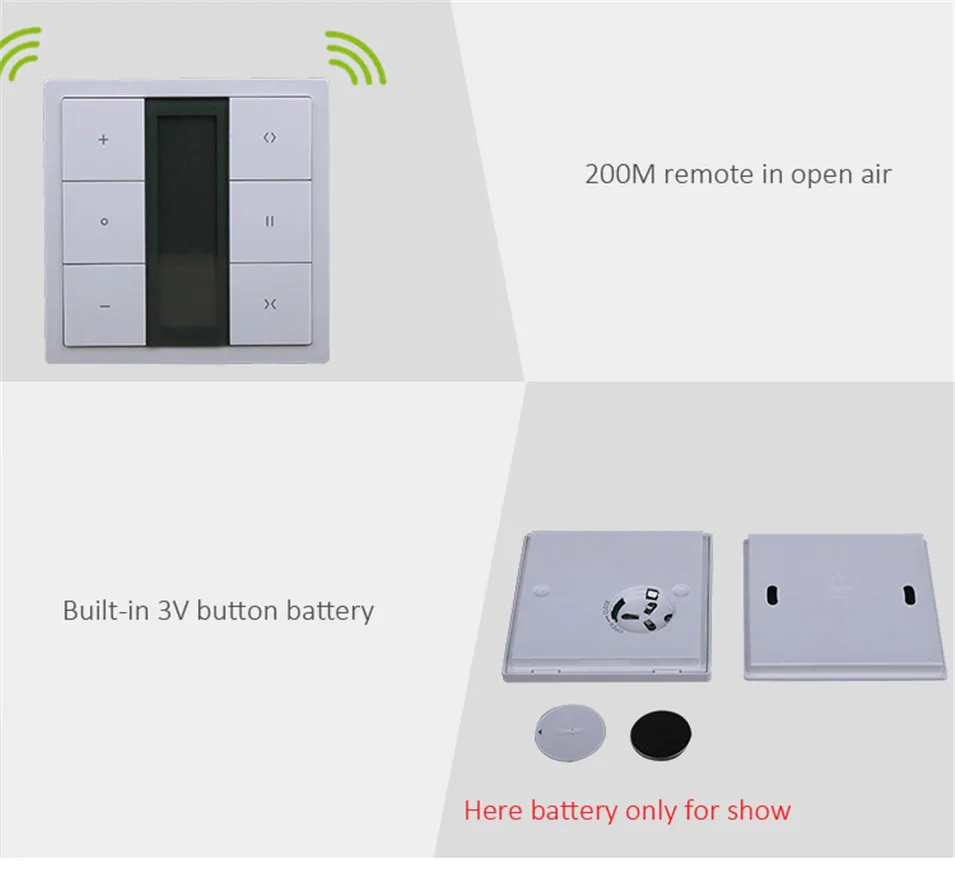 Dooya DC1653 настенный выключатель, 15 излучатель канала удаленного Управление для электрический привод для штор, Шторы аксессуары, для KT320E/DT52E