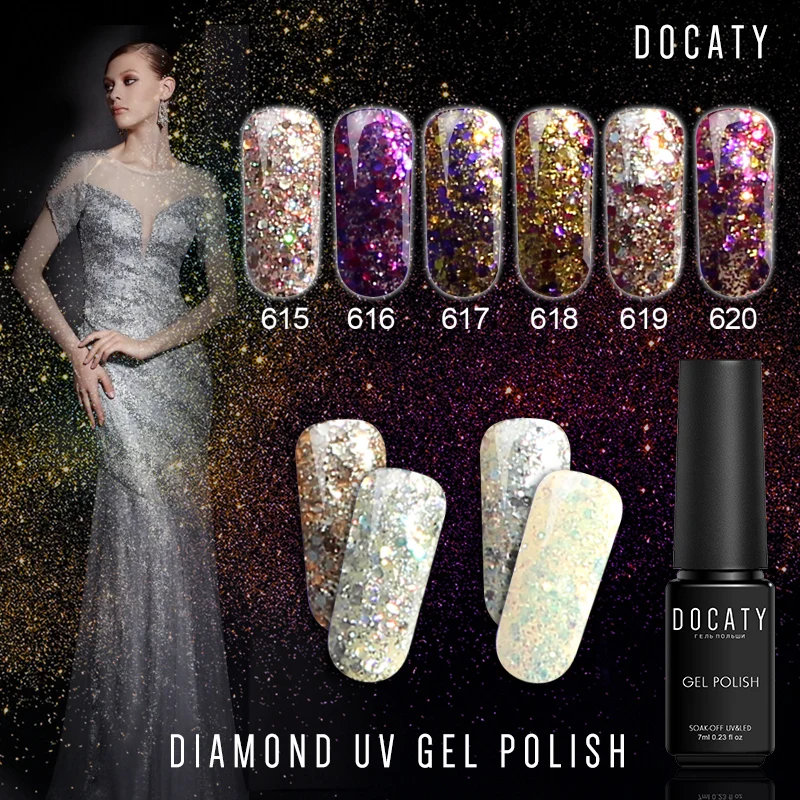

Docaty Gel Nail Polish Diamond Gel Varnish Decorations for Nails Everything for Manicure Gel-lacquer Lamp for Nails