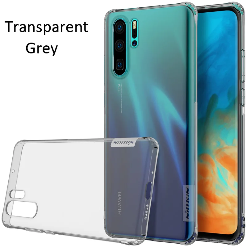 Transparent Grey Nillkin натуральный прозрачный чехол для huawei P30 Pro Lite Мягкий ТПУ чехол - Цвет: Transparent Grey