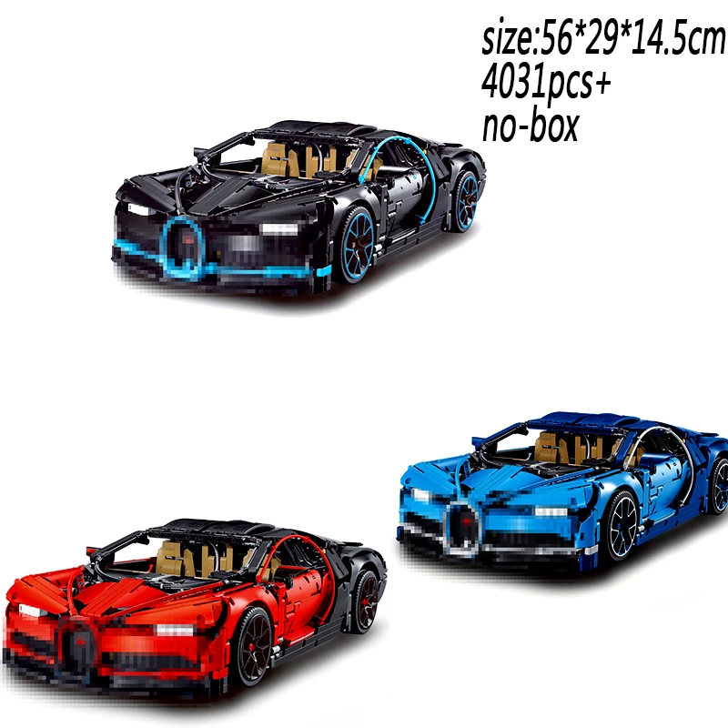 

Super sports car Bugatti Veyron 4031pcs+no box Technology series car compatible legoINGlys building blocks toy bricks 3 types