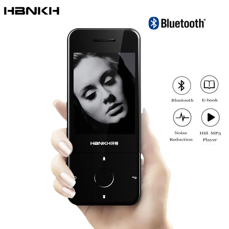 Mp3 плеер HBNKH с Bluetooth радио FM Портативный Hi Fi mp3 видеоплеер диктофон экран 2 4 дюйма
