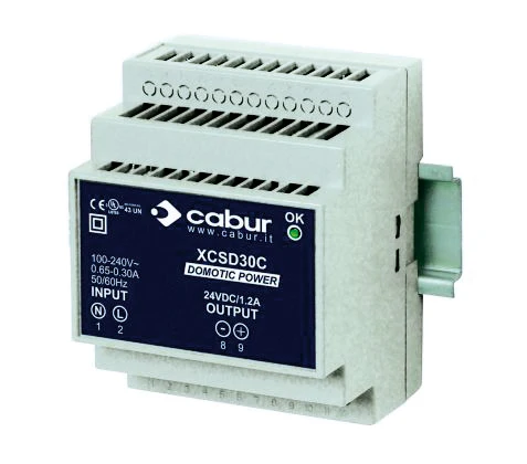 

Original imported Italian CABUR brand rail type switching power supply XCSD30C 24V1.2A