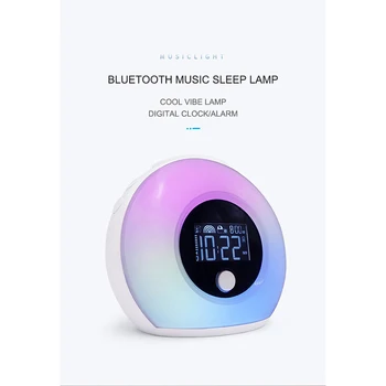

Portable Bluetooth Speaker Colorful Decorative Alarm Clock Mini Speaker Wireless Bluetooth 5.0 For Huawei P20 P30 Pro