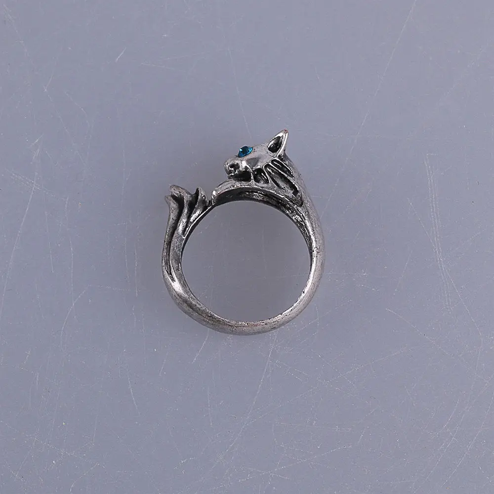 Game Dark Souls 3 Ring Cosplay Silver Cat Ring Handmade Prop Jewelry Gift New8
