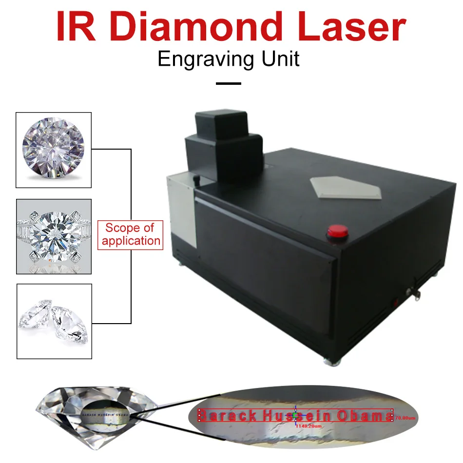100 240 V 50 60 Hz Diamond Crystal Laser Engraving Machine Laser