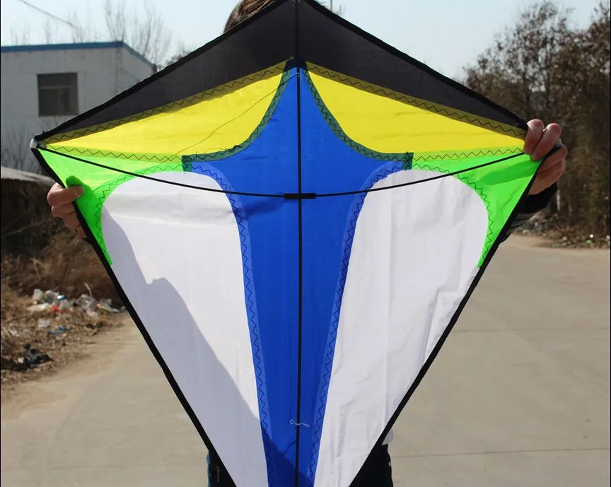 NEW 2ft 68cm Diamond Kite long tail triangle kite Outdoor Sports toys Delta 