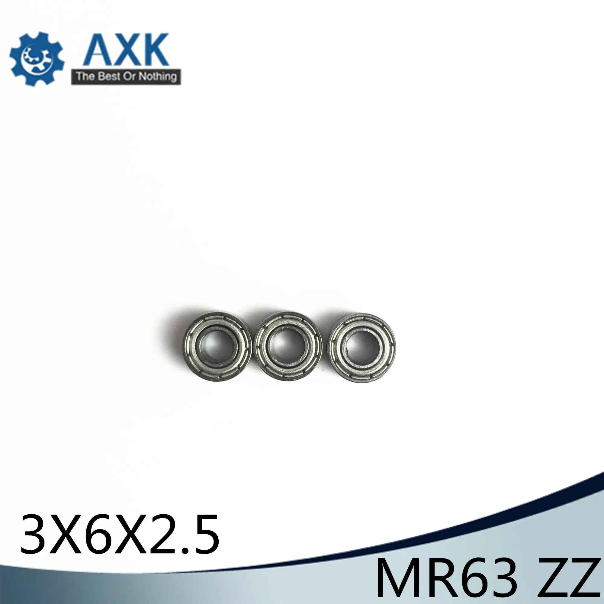 

MR63ZZ Bearing ABEC-5 (10PCS) 3*6*2.5 mm Miniature MR63 ZZ Ball Bearings L630ZZ Good Quality