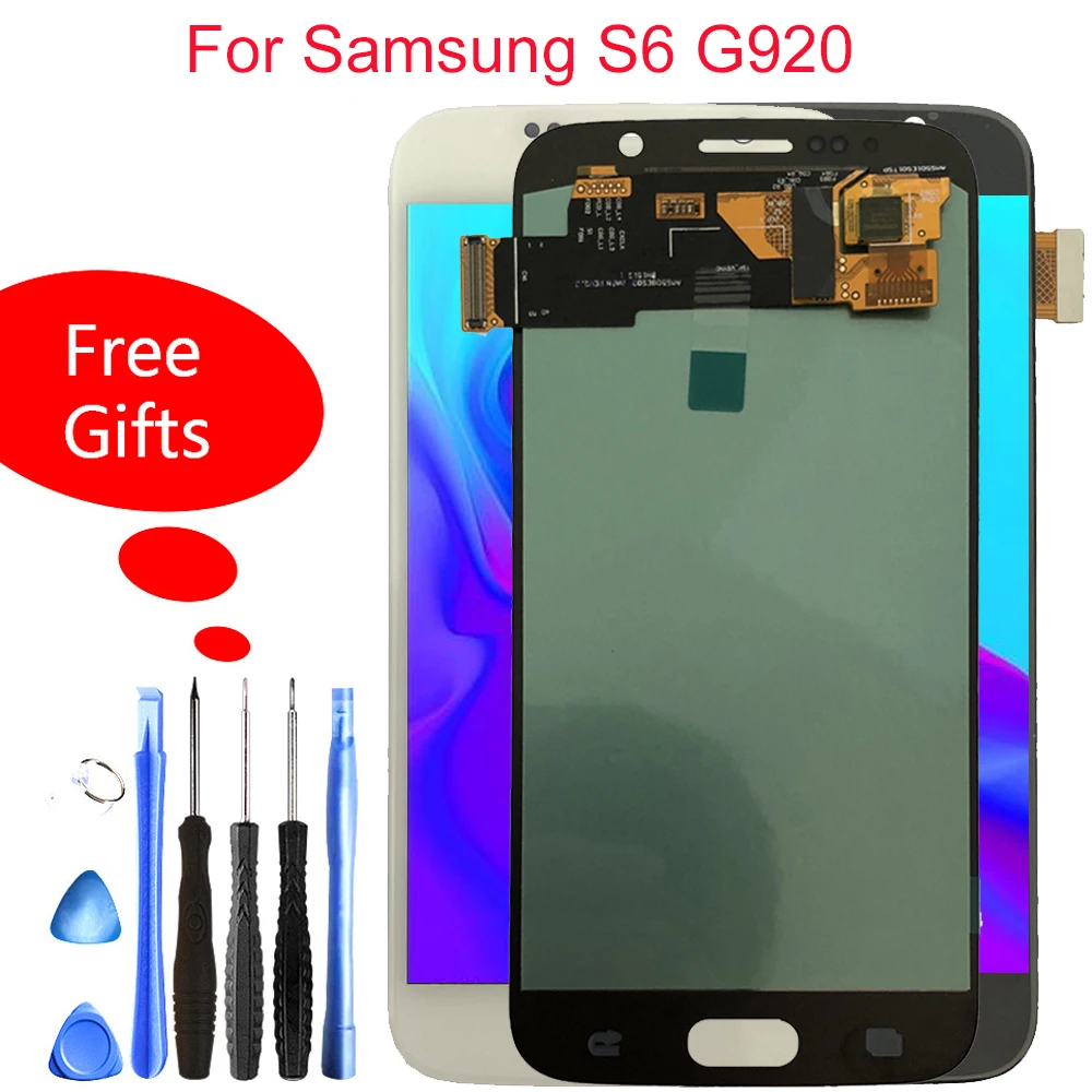 

Quality LCD For Samsung Galaxy S6 G920 Touch Screen Display G920F G920i G920W8 G920P G920V G920A Assembly Replacement