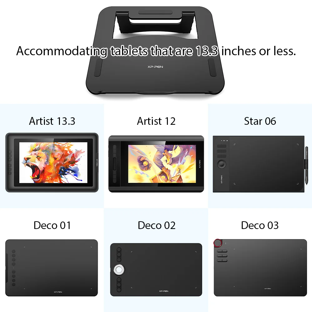 XPPen Foldable Adjustable Stand for Laptop Graphic Tablet Monitor 12/13.3 Inch Screen - Image 6